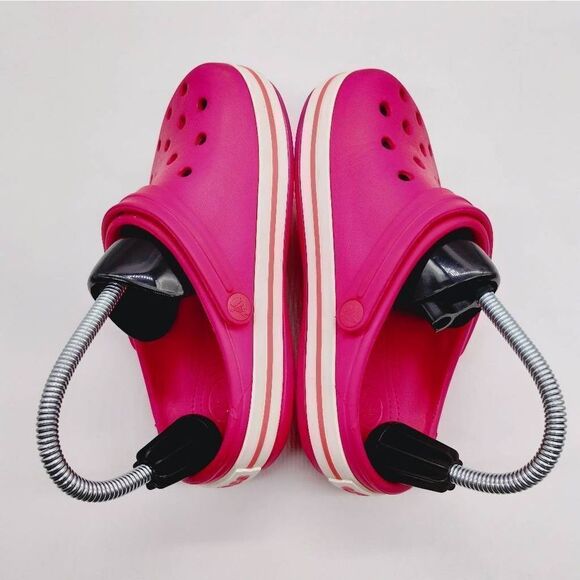 Crocs Crocband II Casual Slip On Shoes Youth Girls Size 3‎ Pink Juniors Clogs - Picture 6 of 8